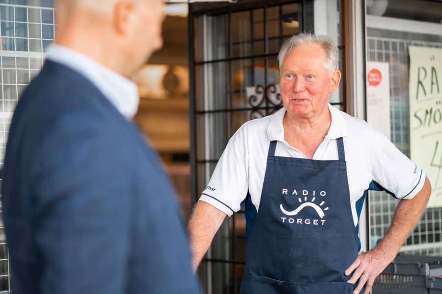 Fiskaffären på torget